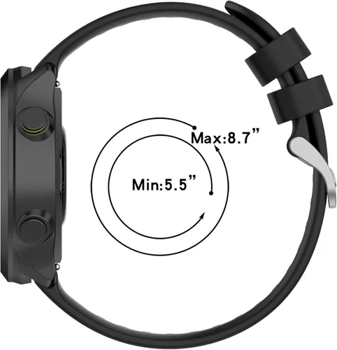 Miniatura 4 de Compatible con Garmin Forerunner 158/Forerunner 55, 0.787 in de ancho, correa de silicona de repuesto para Garmin Forerunner 158/Forerunner