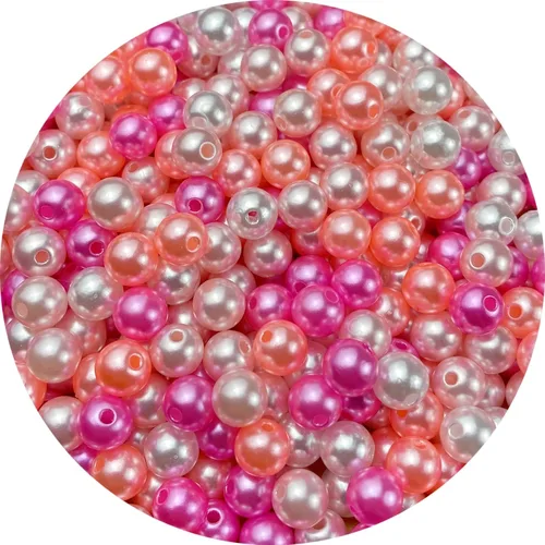 Miniatura 65 de Perlas de cuentas, 4000 piezas de cuentas de perlas de 3 mm redondas para llaveros, pulseras, collares, llaveros, joyería, manualidades, decoración