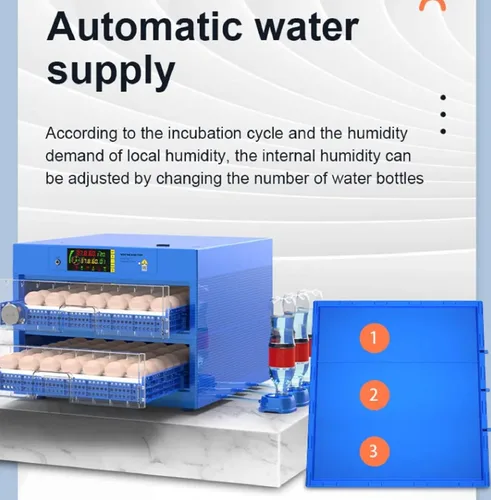 Miniatura 8 de Incubadora Automática para Incubar Huevos, Actualización con Adición Automática de Agua, Incubadora de Pollos con Control de Temperatura y Humedad