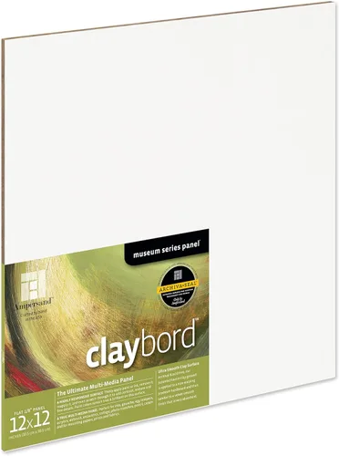 Miniatura 39 de Ampersand Art Supply Panel de pintura de madera: Serie Museo Claybord, 10 "x 10", 2" Perfil con acunado Perfil con cuna de 2