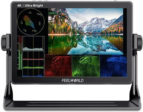 FEELWORLD LUT11S 10.1 pulgadas DSLR cámara monitor de campo 3G-SDI 1920X1200 4K HDMI Ultra alta brillante 2000nit pantalla táctil
