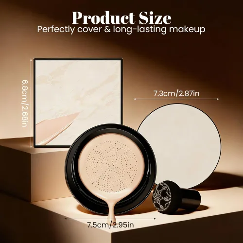 Miniatura 2 de Base para mujeres mayores, 2026 nuevo cojín de cabeza de hongos CC crema, hidratante de larga duración cobertura completa BB Cream Base para piel