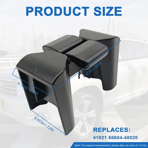 Miniatura 2 de Divisor de portavasos para consola central, inserto de portavasos se adapta a la mayoría de tamaños de taza, compatible con Toyota Highlander 2002