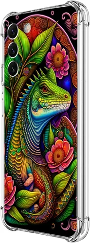 Miniatura 51 de Funda para Galaxy S23, diseño de mariposas azules, rosas, protección contra caídas, a prueba de golpes, de cuerpo completo, resistente a
