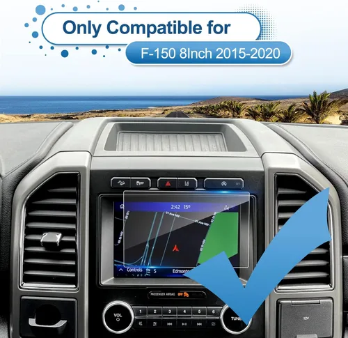 Miniatura 2 de 2015-2019 2020 2021 2022 2023 F-150 Protector de Pantalla para Ford F-150 Pantalla Táctil de 8 Pulgadas, Vidrio Templado 9H 2023 2022 2021 para Ford
