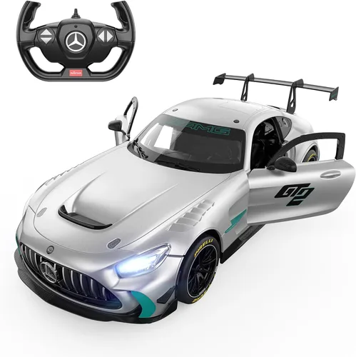 RASTAR 1/14 RC Car Mercedes AMG GT2 Coche de juguete Mercedes Coche de control remoto para niños, 2.4GHz Silver Model Car