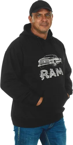 Miniatura 3 de JH DESIGN GROUP Sudadera con capucha Dodge RAM con logotipo de camión para hombre