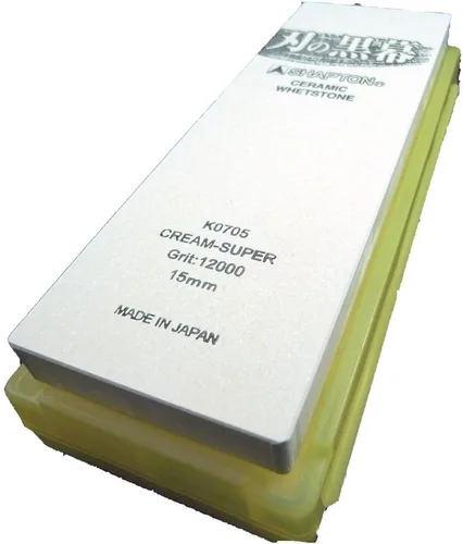 Miniatura 9 de SHAPTON Ha No Kuromaku - Piedra de afilar de cerámica (F-set) grano medio (#1000) + grano fino (# 5000) + grano fino (# 8000) + grano ultra fino