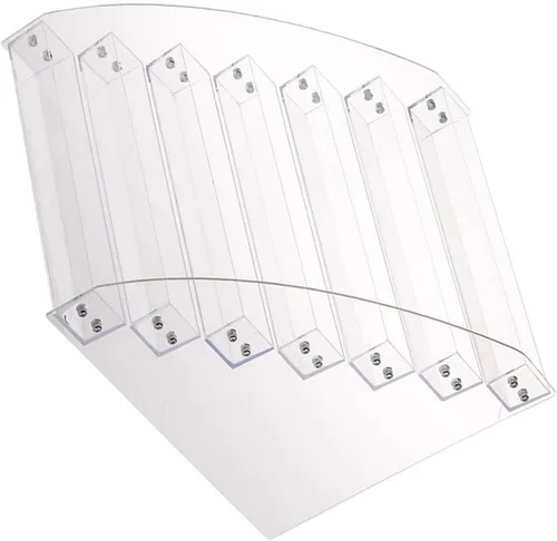 Miniatura 5 de Organizador de esmalte de uñas, bandeja de acrílico transparente para botellas de esmalte de uñas, soporte de mesa, soporte de almacenamiento
