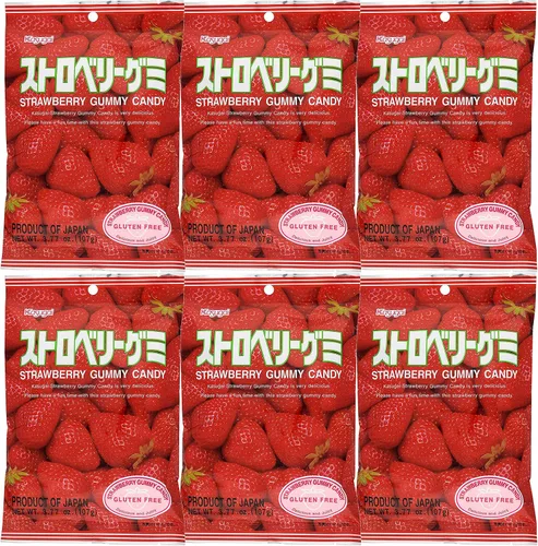 Miniatura 10 de Kasugai Fruit Assort - Caramelos de gomitas de 3.59 onzas (paquete de 3)