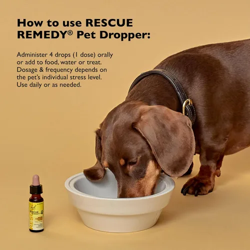 Miniatura 3 de Bach Rescue Remedy PET Dropper 0.7 fl oz, alivio natural del estrés, calmante para perros, gatos y otras mascotas, esencia floral homeopática