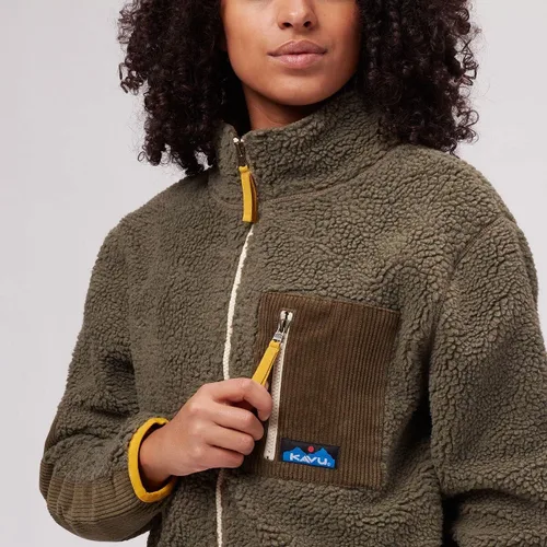 Miniatura 4 de KAVU Pearsoll Sudadera de forro polar, chaqueta de sherpa con cremallera