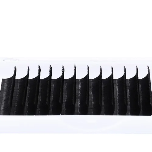 Miniatura 6 de Easy Fan Pestañas de Volumen 9-17mm Bandeja Mixta D Curl Extensiones de Pestañas Auto-Abanicantes Extensiones de Pestañas Russian Blooming