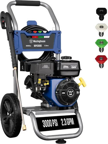 Miniatura 13 de Westinghouse WPX2700 - Lavadora a presión a gas, de 2700 PSI y 2.3 Max GPM, tanque de jabón a bordo, pistola de pulverización y varilla, juego de 5