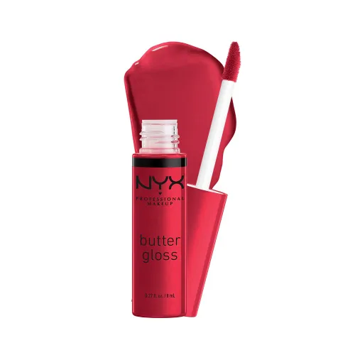 Miniatura 22 de NYX MAQUILLAJE PROFESIONAL Brillo de mantequilla, brillo de labios no pegajoso - crema brulée (natural)