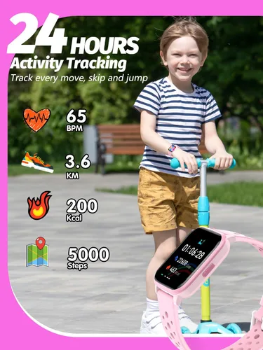 Miniatura 3 de Reloj inteligente para niños y niñas, reloj inteligente para niños, regalos para niños de 4 a 16 años con modo de sueño, 19 modos deportivos