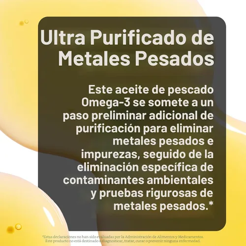 Miniatura 4 de NatureWise Ultra Omega 3 Aceite de Pescado 2200 mg – Equivalente a 1300 mg Omega-3 - Forma Triglicérido - Sabor a Limón - Aceite de Pescado de Aguas