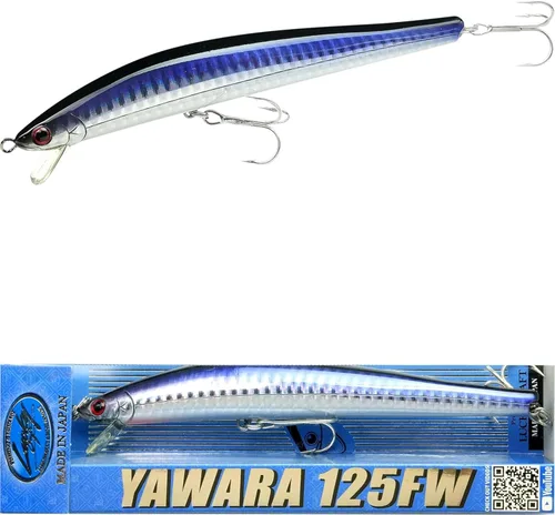 Miniatura 26 de LUCKY CRAFT FlashMinnow 125 YAWARA, señuelos de pesca de agua salada, accesorios y equipo de pesca de surf Jerkbait, señuelos de pesca de fletán