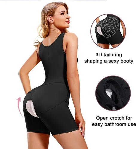 Miniatura 2 de RDSIANE Fajas moldeadoras para mujer, con control de abdomen, cuerpo completo, levantamiento de glúteos, busto abierto, para entrenamiento de cintura