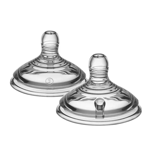 Miniatura 10 de Tommee Tippee Natural Start - Tetinas para biberón, parecidas al pecho para un pestillo natural, válvula anticólica, silicona suave, flujo medio