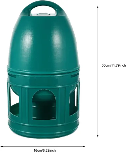 Miniatura 7 de Comedero de agua de paloma de 6.24 pulgadas, dispensador colgante de plástico para pájaros, para uso en el hogar, exterior, codorniz, accesorio
