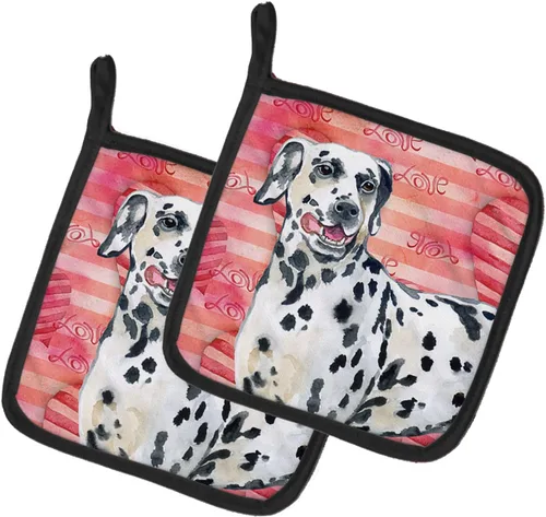 Miniatura 315 de Caroline's Treasures BB9655PTHD - Juego de soportes para ollas de cocina resistentes al calor, almohadillas calientes para horno, 7 1/2 x 7 1/2