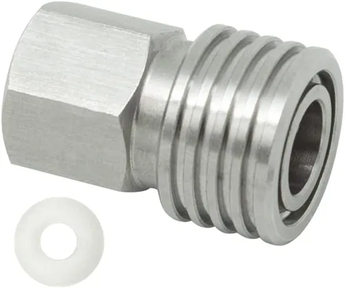 Miniatura 7 de Paintball PCP Rosca hembra Acoplador de acero inoxidable HPA CO2 tanque de aire Conector de recarga de desconexión rápida Adaptador de liberación