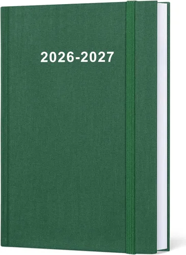 Miniatura 13 de Agenda 2026 – Agenda semanal y mensual de enero de 2026 a diciembre de 2026, agenda 2026 de 5.8 x 8.3 pulgadas con bolsillo interior, banda