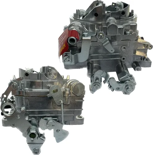 Miniatura 4 de 1825 18025 - Repuesto de carburador de 4 barriles para carburador Thunder AVS 650 CFM, acabado satinado, orificio cuadrado todoterreno