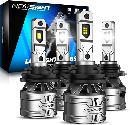 Miniatura 14 de NOVSIGHT Bombillas H4/HB2/9003 actualizadas, 400% de brillo, bombillas antiniebla H4, instalación rápida HB2/9003, paquete de 2