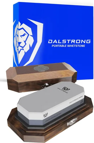 Miniatura 9 de Kit de piedra de afilar Dalstrong Premium - Kit de afilado de cuchillos #1000/#400 - Piedras de grano extra grandes de regalo - Corindón de grado