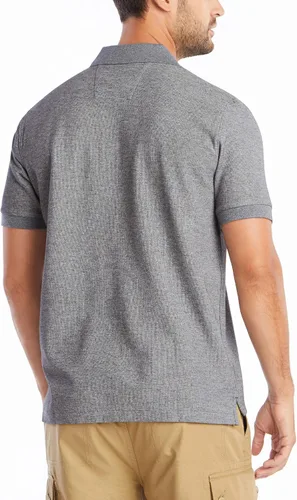 Miniatura 51 de Nautica playera polo clásica de mangas cortas, color sólido, para hombre
