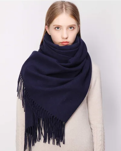 Miniatura 17 de RIIQIICHY Bufanda 100% de lana, chales y envolturas de pashmina para mujer, cachemira cálida para invierno, bufandas suaves más gruesas