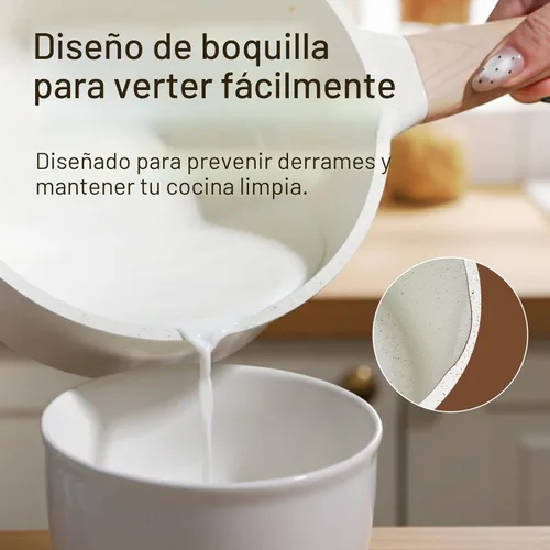 Miniatura 6 de Juego de ollas y sartenes antiadherentes, no tóxicos, 22 piezas de utensilios de cocina de cerámica, ollas y sartenes antiadherentes con tapa