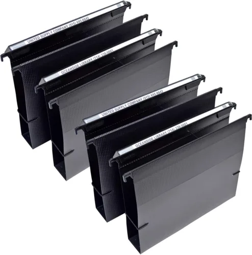 Miniatura 8 de Ultimate Office - Carpetas MagniFile colgantes con base en V de tamaño carta y con índices agrandados de 11 pulgadas que duplican
