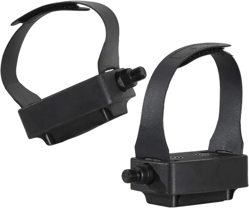 DRBIKE Pedales de bicicleta estática con correas con eje de rosca de 9/16 pulgadas para bicicleta estática en interiores, gimnasio en casa, 1 par