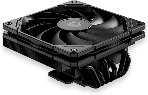 ID-COOLING IS-67-XT Negro Enfriador de CPU de Bajo Perfil de 67mm de Altura 6 Tubos de Calor Enfriador de Aire de CPU para HTPCs, ITX y