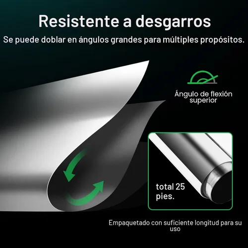Miniatura 6 de VIVOSUN - Rollo de película Mylar altamente reflectante de 4 pies x 25 pies para cuarto de cultivo al aire libre, decoración interior, pintura