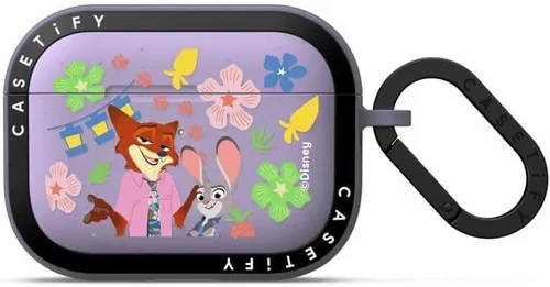 Miniatura 78 de CASETiFY AirPods Pro (1ª/2ª Gen) Estuche Bounce con Anillo [Colaboración Frozen] - Copo de Nieve de Anna - Taupe Mate