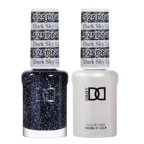 Miniatura 9 de DND - Juego de esmaltes de gel negro, esmalte de gel UV/LED y esmalte de uñas secado al aire, dúo de esmalte a juego sin astillas, 0.5 onzas MAR POR