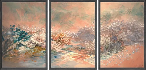 Miniatura 103 de SIGNWIN Lienzo enmarcado para pared, juego de arte sereno de pantanos con humedales verdes e ilustraciones de agua tranquila, arte moderno