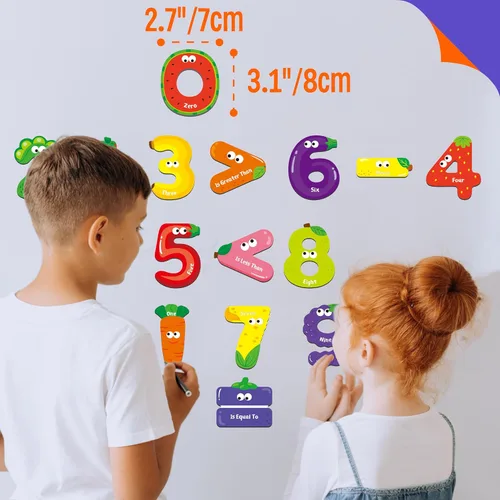 Miniatura 4 de Números magnéticos y símbolos matemáticos, herramienta de aprendizaje educativo para niños, reconocimiento matemático, 25 imanes que incluyen 20