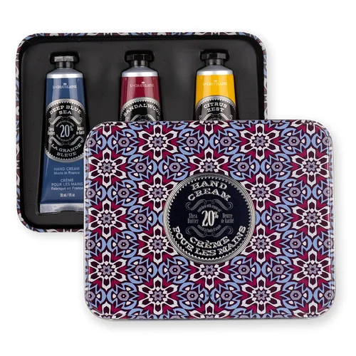 Miniatura 7 de LA CHATELAINE - Set de regalo de cremas de manos para hombres, tamaño de viaje, con 20% de manteca de karité orgánica
