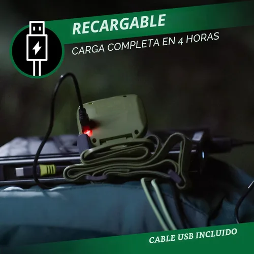 Miniatura 5 de Energizer PRO-400 Linterna frontal recargable (paquete de 2), linterna frontal recargable resistente al agua IPX4, lámpara de cabeza ultra brillante