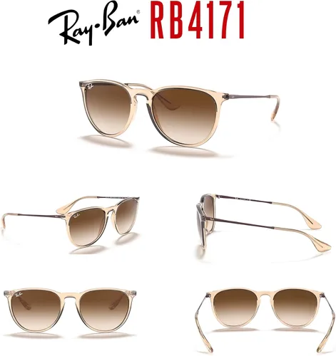 Miniatura 7 de Ray-Ban RB4171 ERIKA Round Sunglasses For Women +BUNDLE with ACCESSORY EYEWEAR KIT