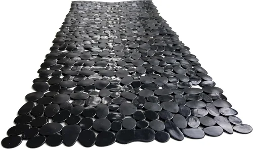Miniatura 41 de Alfombra antideslizante para bañera y ducha "Pebbles" de 27 x 14 pulgadas, ovalada, no tóxica, segura, limpia, lavable a máquina, agarre y drenaje