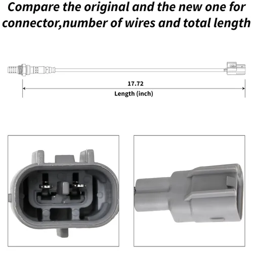 Miniatura 2 de Sensor de oxígeno 234-2003 aguas arriba compatible con Prizm Corolla 1995-1997 1.6L 1.8L L4 MR2 1992-1995 2.2L