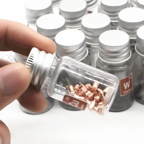 Miniatura 4 de Kit de muestras de elementos puros para colección periódica de tablas periódicas, metales de tierras raras, frascos y ampollas, ideal como regalo 30