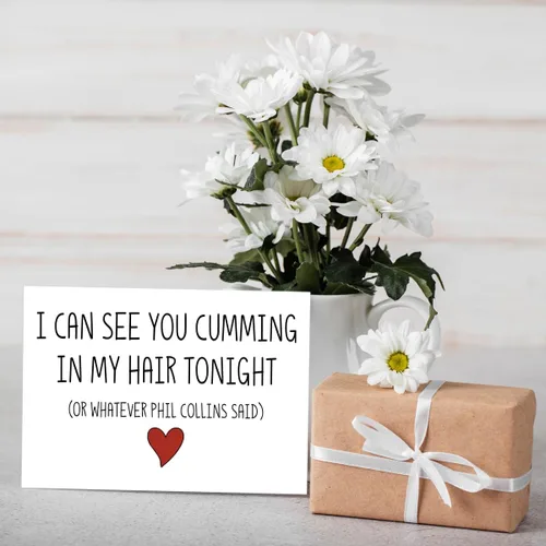 Miniatura 6 de UUEFKTN Tarjeta de aniversario sucio para adultos, para marido, novio de esposa, novia, regalo de aniversario para marido, novio, prometido