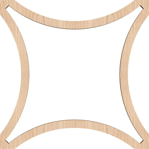 Miniatura 2 de Lilley Paneles decorativos de pared de madera con calado, extra pequeños, 7 3/8 pulgadas de ancho x 7 3/8 pulgadas de alto x 1/4 pulgadas de alto
